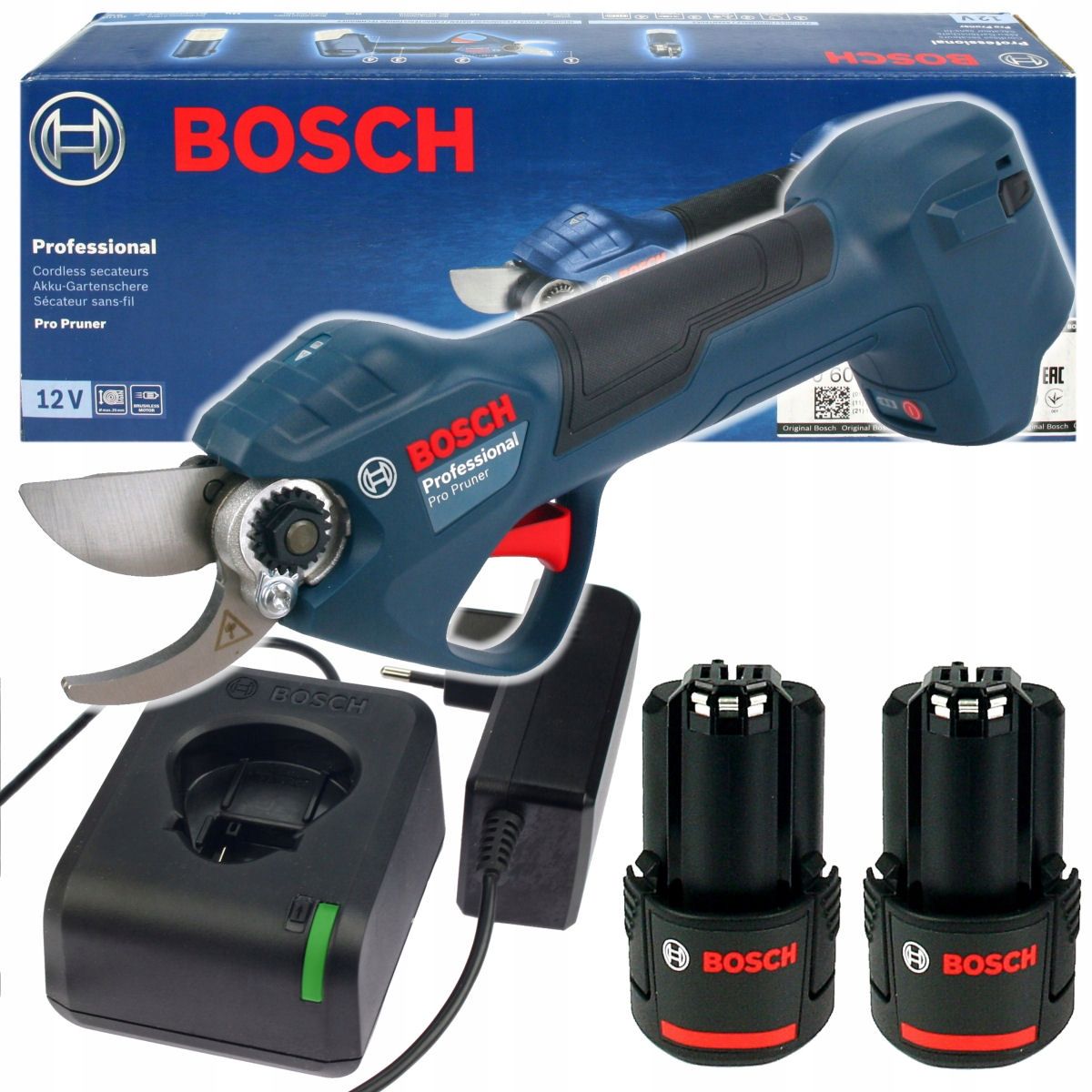 BOSCH PRO PRUNER ŠKARE ZA OREZIVANJE 2X3,0Ah