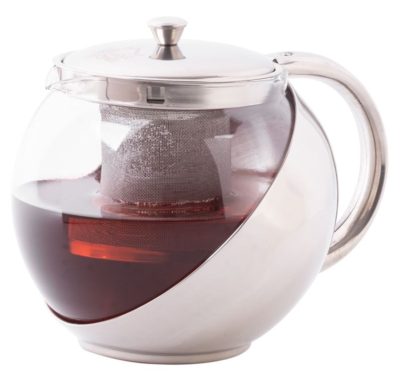 ČAJNIK 1100ML STAKLENI/METALNI TP10