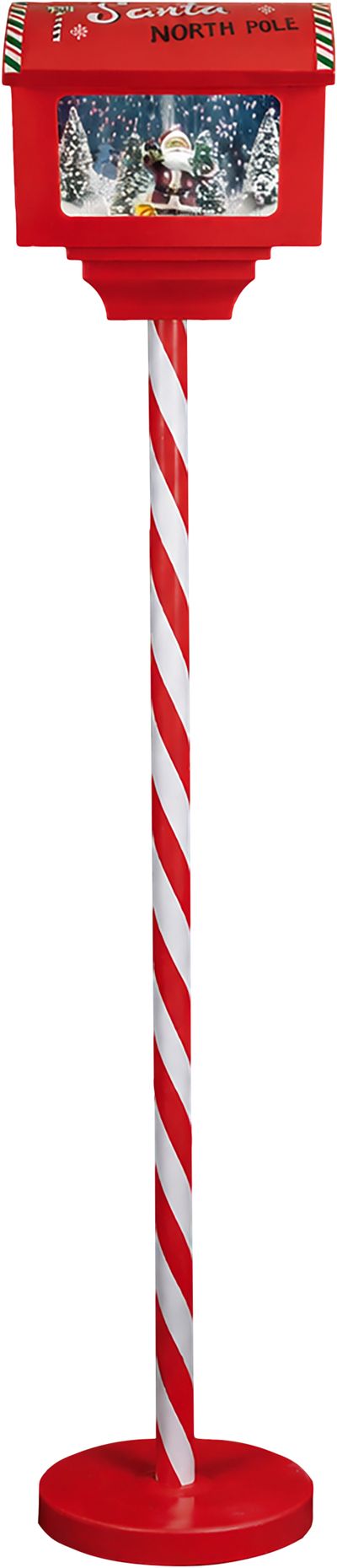 BOŽIĆNI POŠTANSKI SANDUČIĆ CRVENI, 20X27X150 CM, 3XAA
