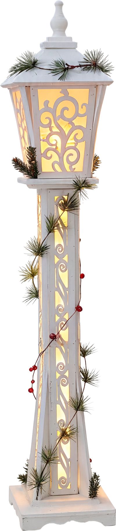 BOŽIĆNA LAMPA TOPLO BIJELA, 20X20X120 CM, 3XAA