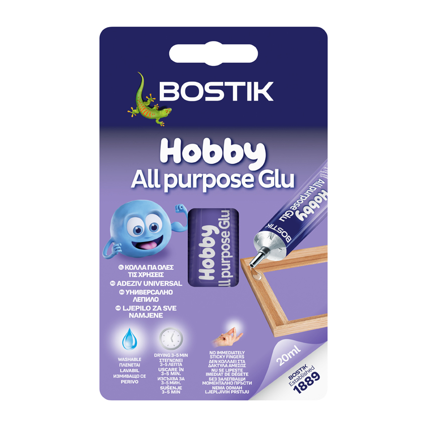 BOSTIK ST HOBBY ALL PURPOSE GLU 20ml BLISTER C12