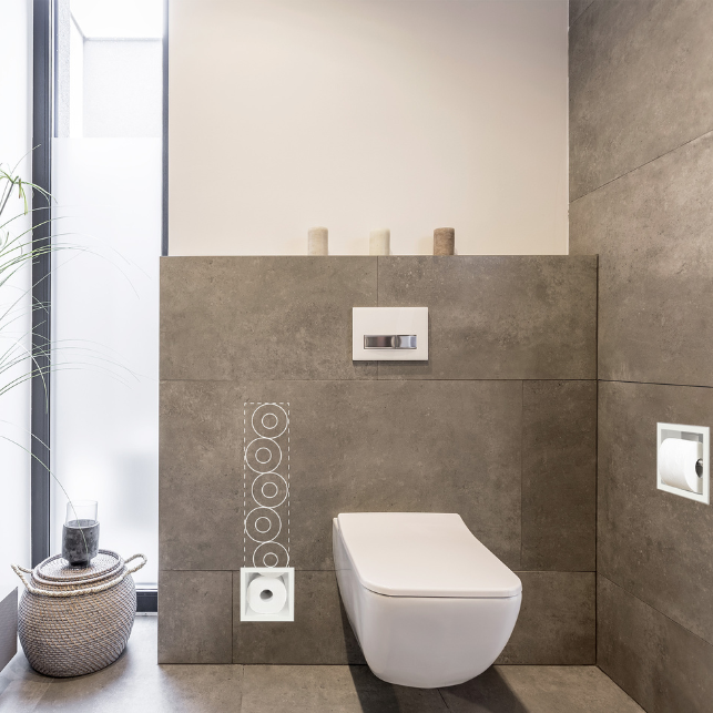 BALNEO UGRADBENA KUTIJA ZA WC PAPIR 3 BIJELA 72X19,5X12,1 cm
