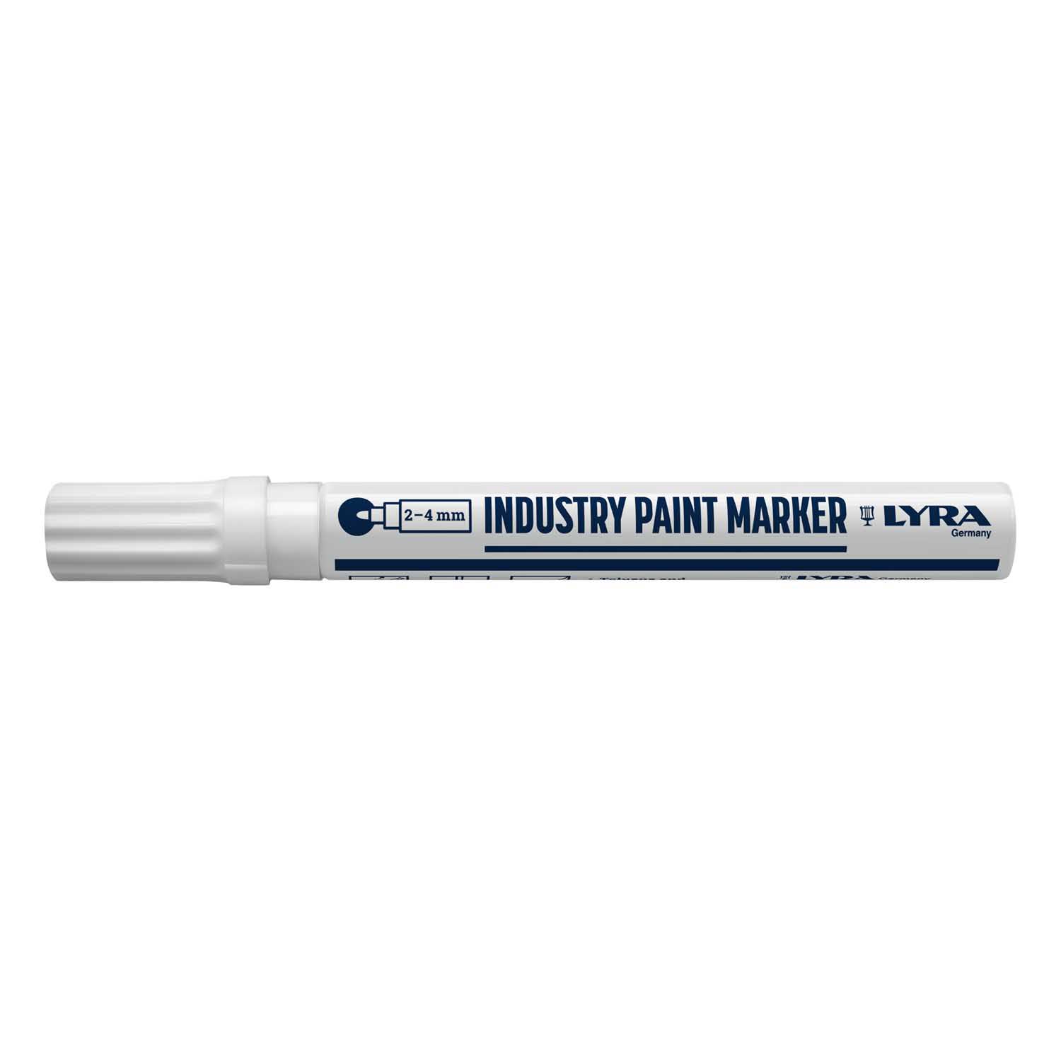 LYRA INDUSTRIJSKI MARKER S OKRUGLIM VRHOM 400°C BIJELI 2-4MM 1/1