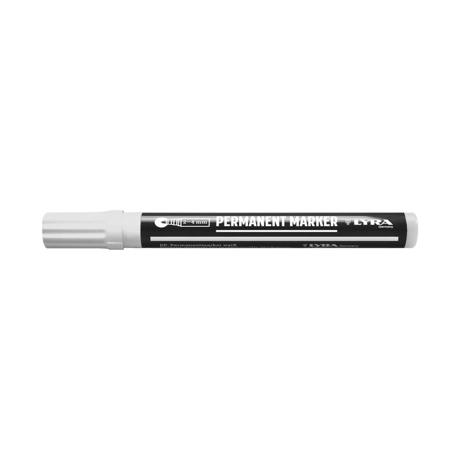 LYRA MARKER S OKRUGLIM VRHOM BIJELI 2-4MM 1/1