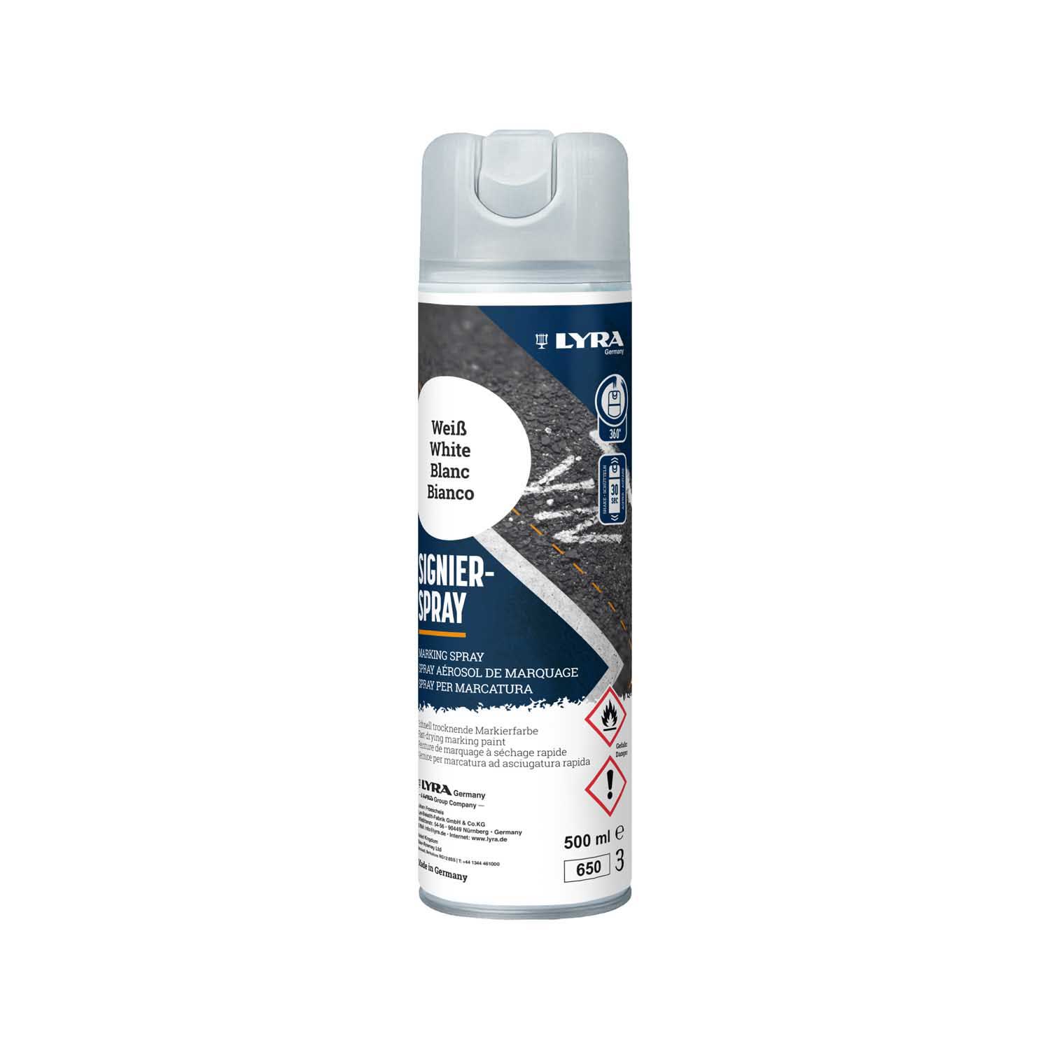 LYRA MARKER SPREJ BIJELI 500 ML 1/1