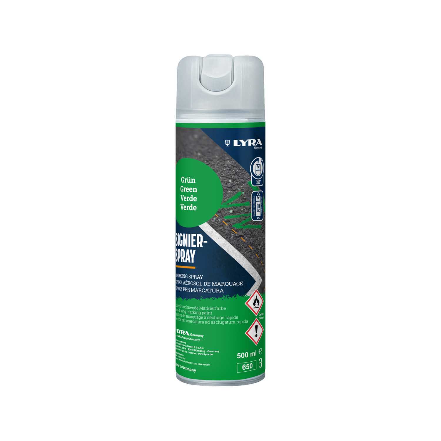 LYRA MARKER SPREJ ZELENI 500 ML 1/1