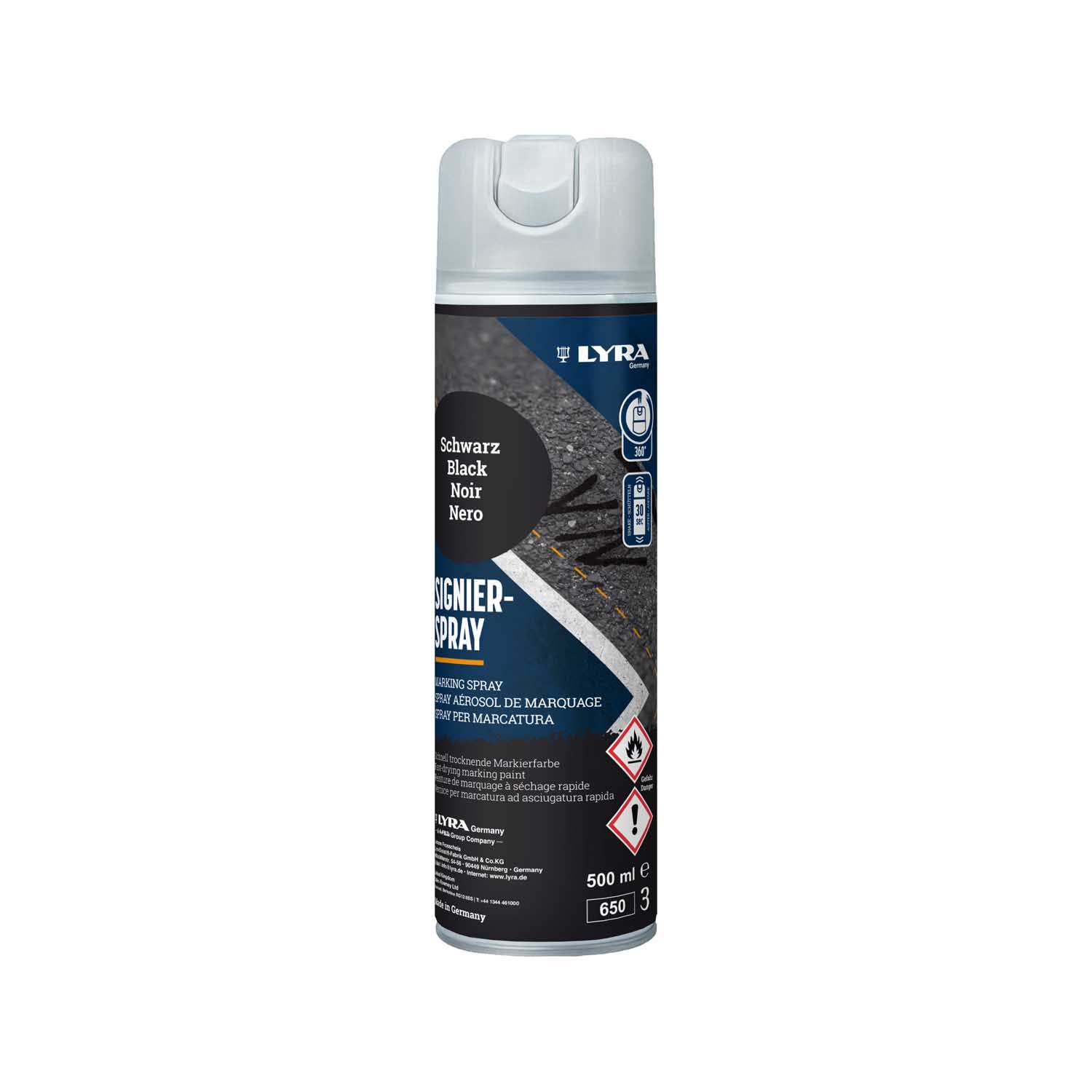 LYRA MARKER SPREJ CRNI 500 ML 1/1