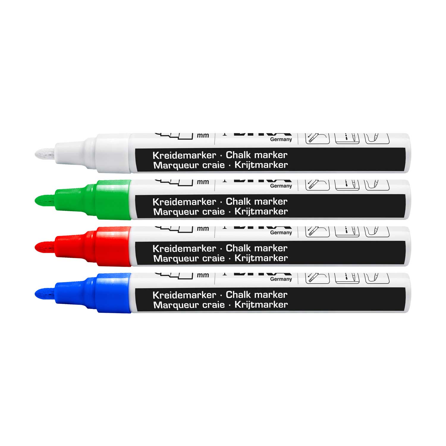 LYRA MARKER SA TEKUĆOM KREDOM 2-4MM ČETRI BOJE 4/1