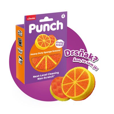 VILEDA SPUŽVA PUNCH NARANČA