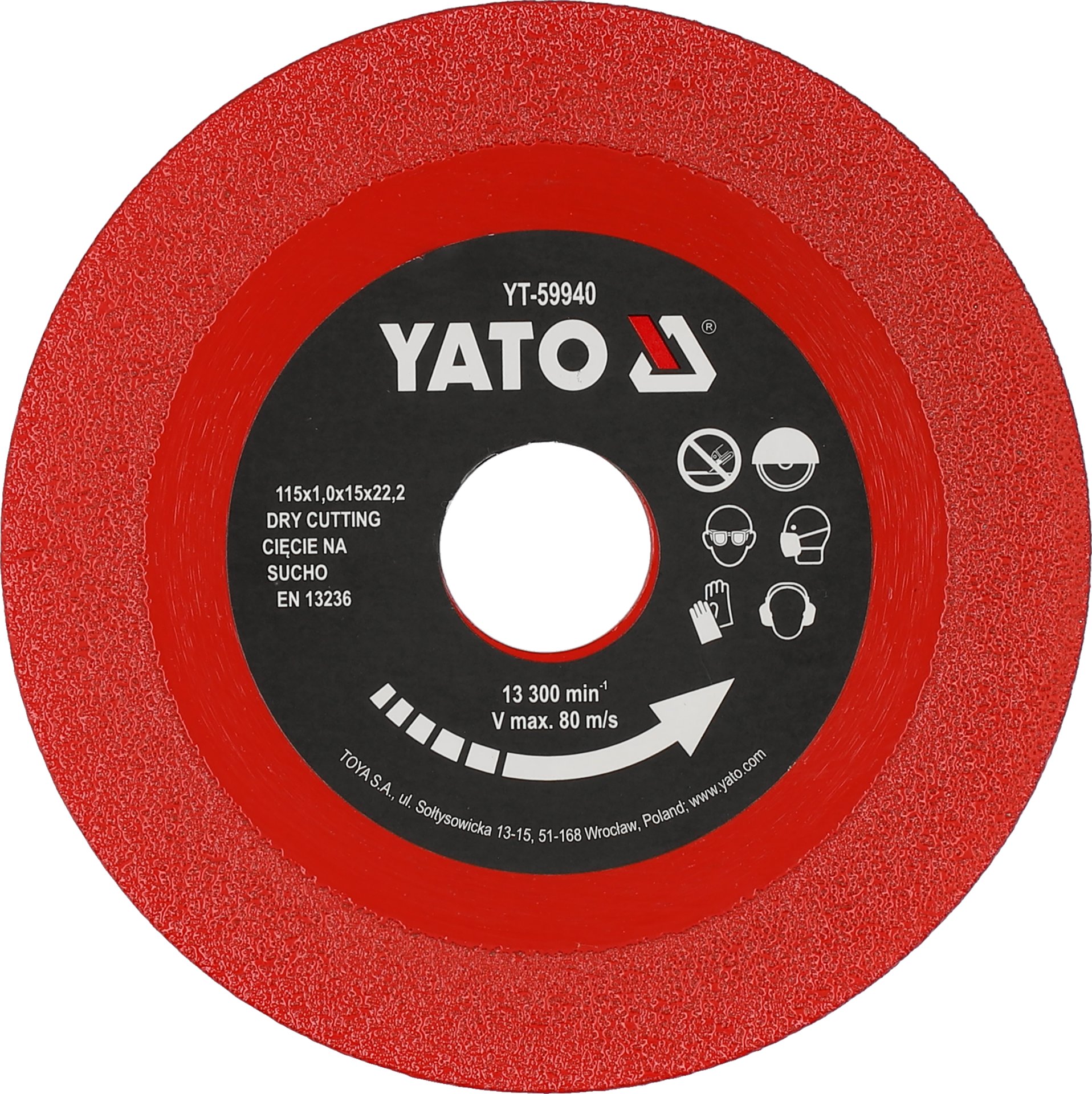 DIJAMANTNI DISK ZA REZANJE STAKLA, KERAMIKE I SL. 115X22,23