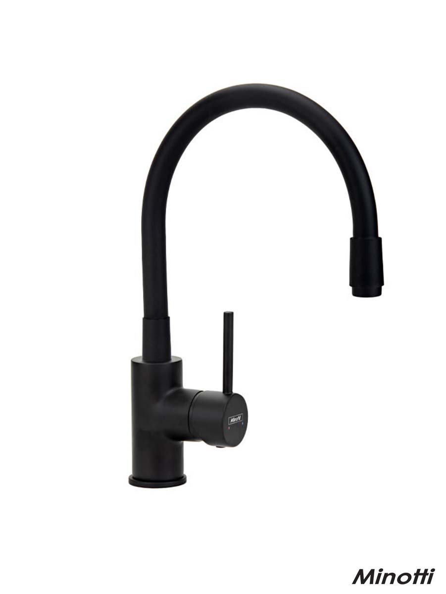 MINNOTI MIJEŠALICA ZA SUDOPER 3 CIJEVI FLEXI CRNA CRNO KUČIŠTE